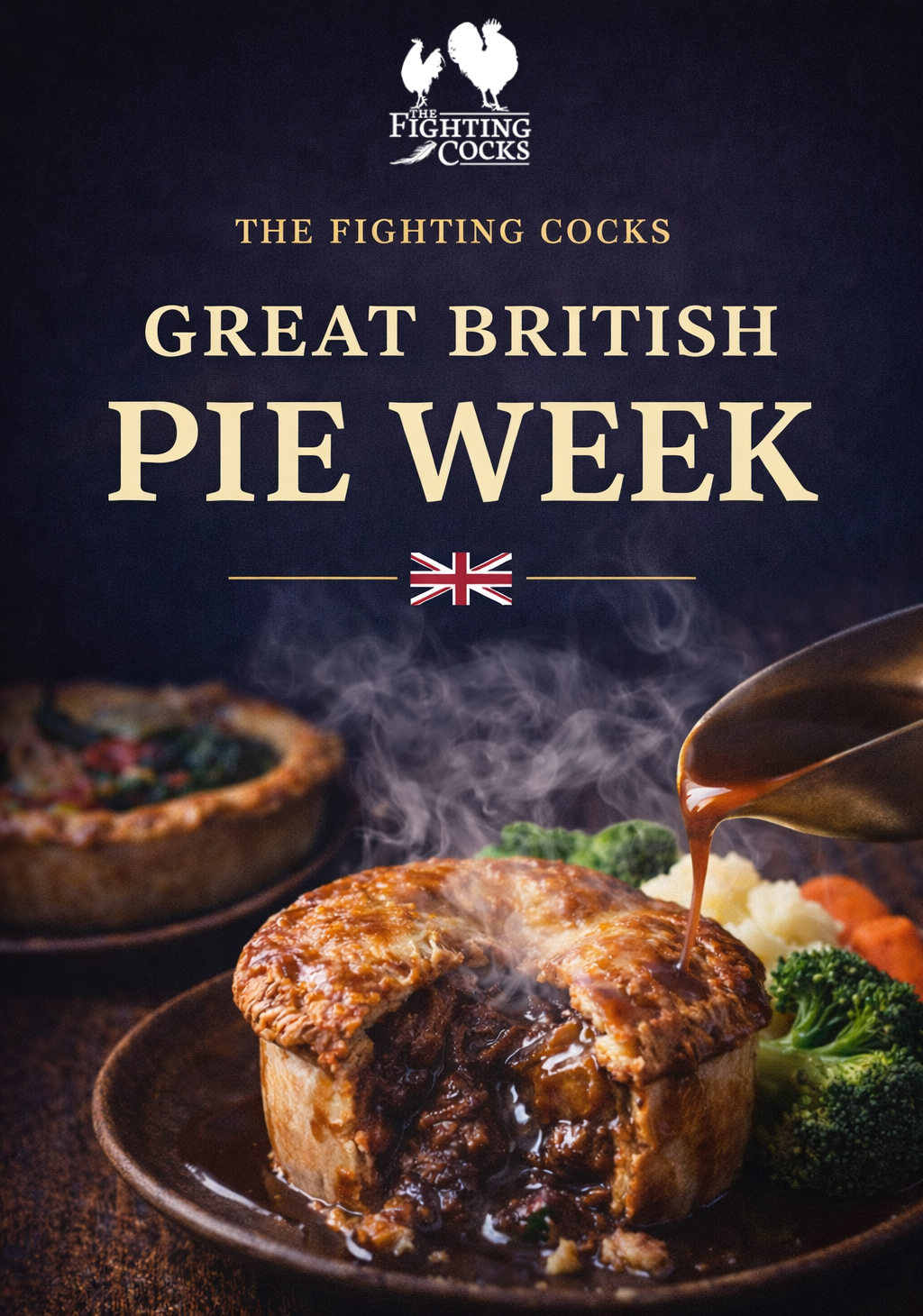 Great British Pie Week at The Fighting Cocks